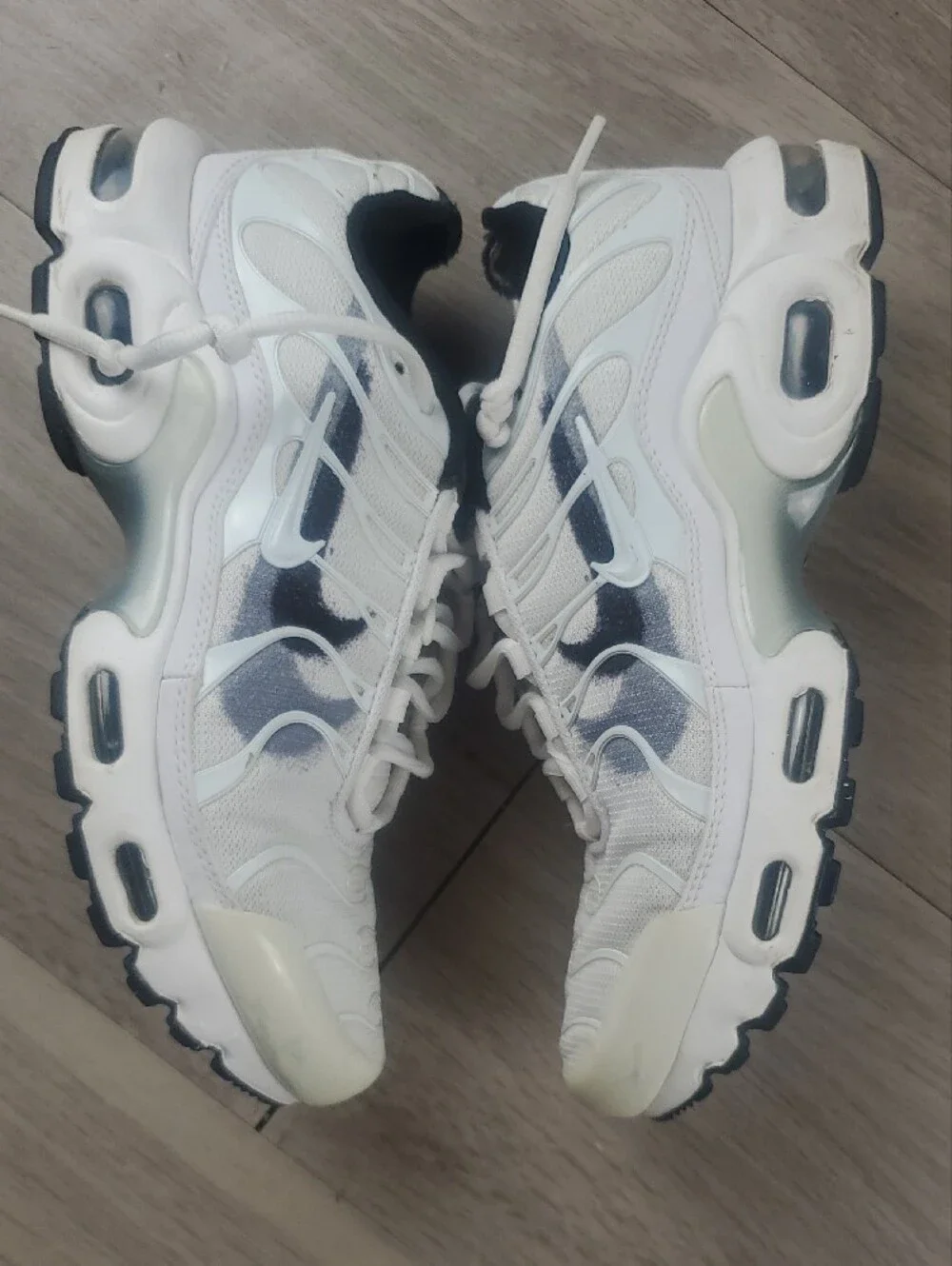 Nike Air Max Plus TN GS White Black FD0692-100 Youth 6Y